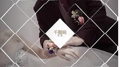 菱形网格装饰转场婚礼内容展示AE模板视频的预览图